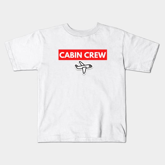 Cabin Crew Kids T-Shirt by Jetmike